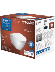 D-Neo Rimless sienas WC poda komplekts, balts 2