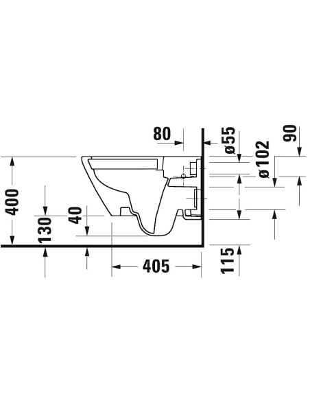 D-Neo Rimless sienas WC poda komplekts, balts D-Neo Rimless sienas WC poda komplekts, balts