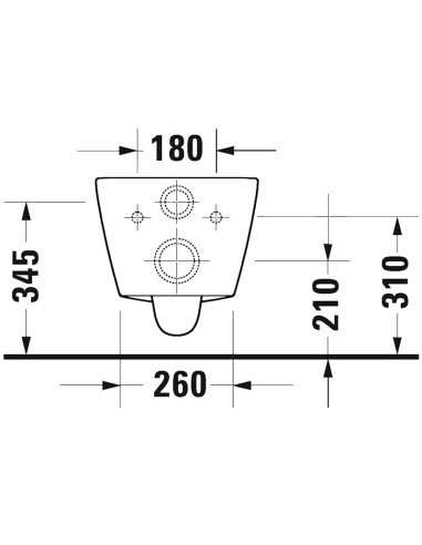 D-Neo Rimless sienas WC poda komplekts, balts