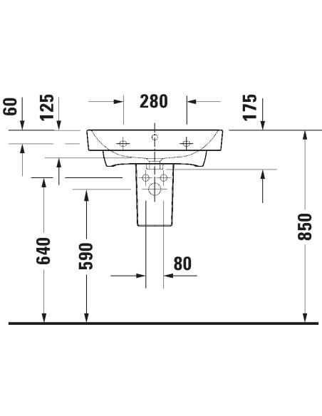 Duravit No.1 set - sink with cabinet, 60 cm, graphite matt - 2 Duravit No.1 set - sink with cabinet, 60 cm, graphite matt - 2