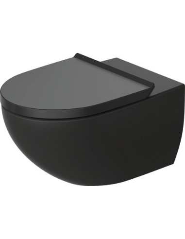 Architec toilet set, Rimless, SC, black matt - 2