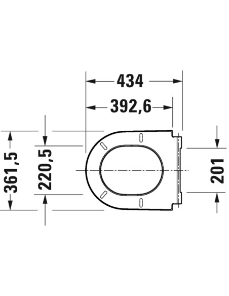 Duravit Architec piekarams pods ar SC vāku, melna matēts - 4