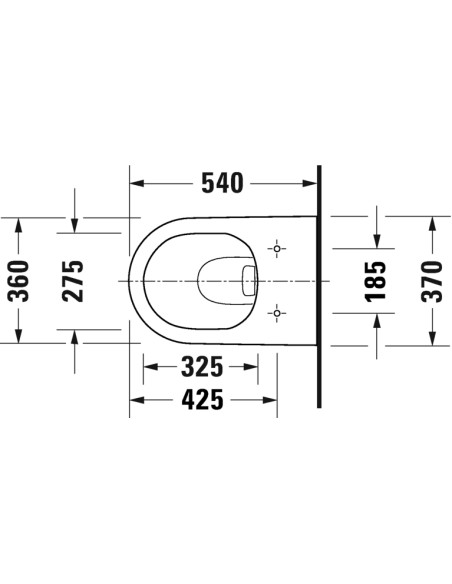 Duravit Architec piekarams pods ar SC vāku, melna matēts - 5
