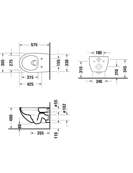 Architec toilet set, Rimless, SC, white - 3 Architec toilet set, Rimless, SC, white - 3