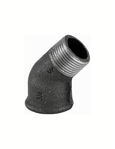 Līkums I-Ā 45^ 1/2", čuguns, 121 M
