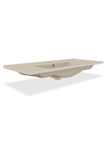 furniture basin Suvi 45x100 cm, mat cappucino - 3