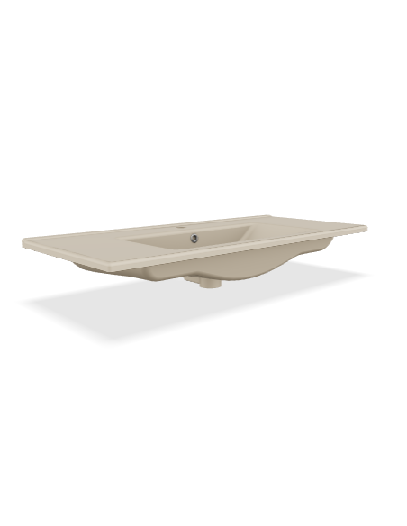furniture basin Suvi 45x100 cm, mat cappucino - 3