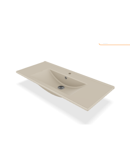 furniture basin Suvi 45x100 cm, mat cappucino - 4