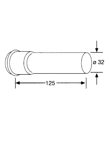 Sifono vamzdis 32x125mm 1049905-00 - 1