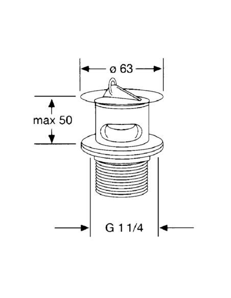 Сток 11/4'x63x50 (max) 1042705-00 - 2