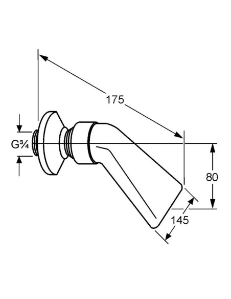 Lietus duša KLUDI DN20 145mm hromēta (6051105-00) - 3