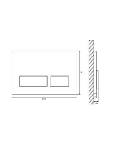 Cersanit poti loputusnupp MOVI II K97-514 valge - 2