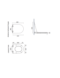 Seat-cover Sfera/Zero soft-close slim - 1 2