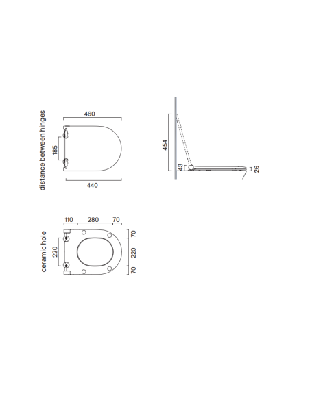 Sėdynės užvalkalas Sfera/Zero soft-close plonas - 2 Sėdynės užvalkalas Sfera/Zero soft-close plonas - 2