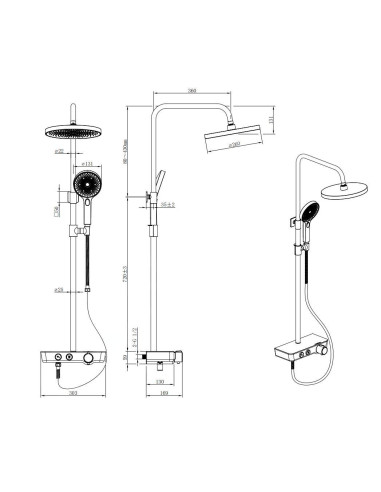 copy of Grohe dušas komplekts Euphoria Concetto 23061002 - 8