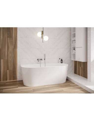 Back-to-wall CREA freestanding bathtub 170x82cm - 5