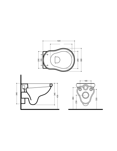 Kerasan pie sienas piekaramais pods Retro 101501 - 4