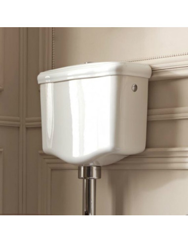 Kerasan Retro tualetes pods ar cisternu, horizont. izvads, balts 1011 01+1082 01 - 2