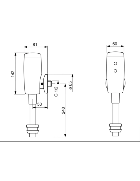 Oras pisuāra skalotājs ar sensoru, bluetooth, 6V ELECTRA 6567Z - 2