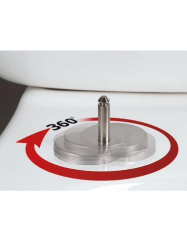 copy of mat white soft close seat, for models FE320, FE322 - 2