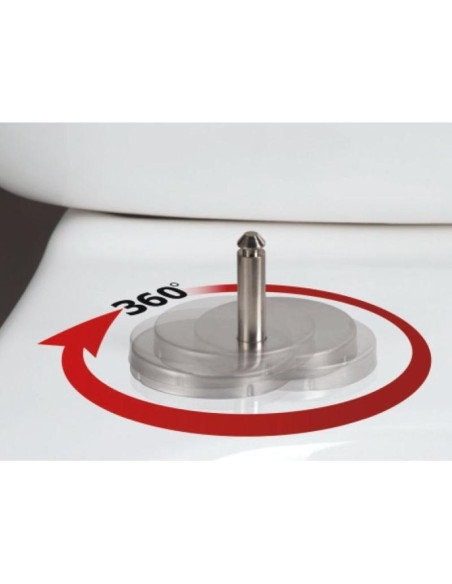 copy of mat white soft close seat, for models FE320, FE322 - 2