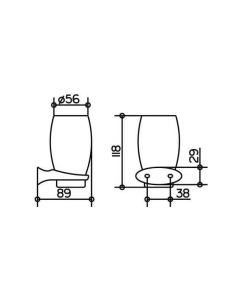 Puodelių laikiklis CLEO - 1 2