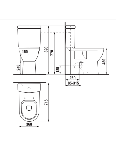 Jika tualetes pods Mio 2471.6 - 1