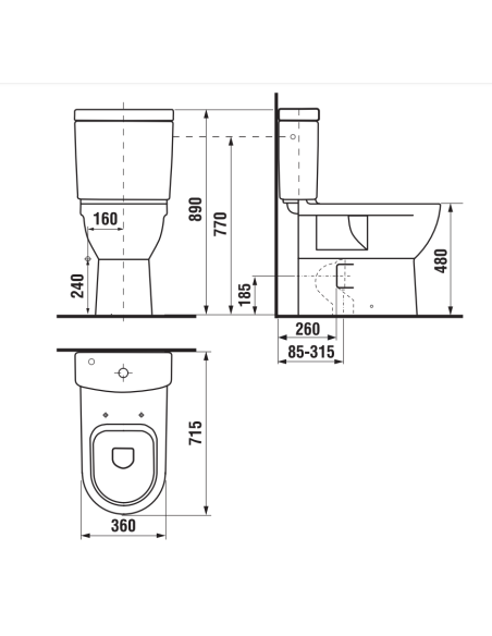 Jika tualetes pods Mio 2471.6 - 1