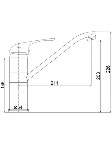 Virtuvės plautuvės maišytuvas MG-6252, 3/8, JUPITS - 4
