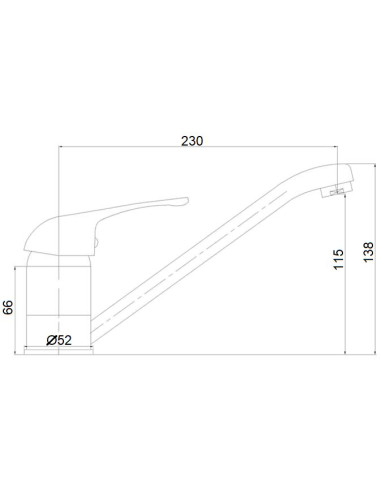 Kitchen sink faucet MG-6250 with MED handle - 3