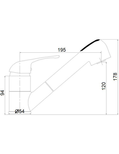 Kitchen sink faucet MG-6256, JUPITS - 4