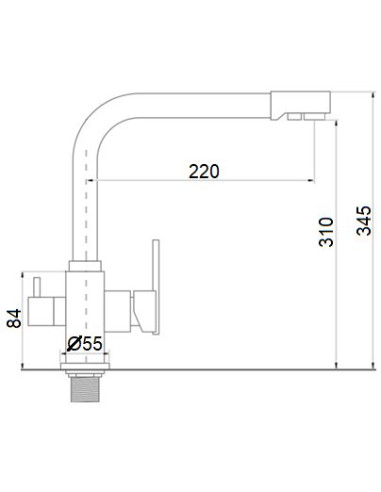 Virtuves izlietnes krāns ar izvadu filtrētam ūdenim MG-2058, ABAVA - 6