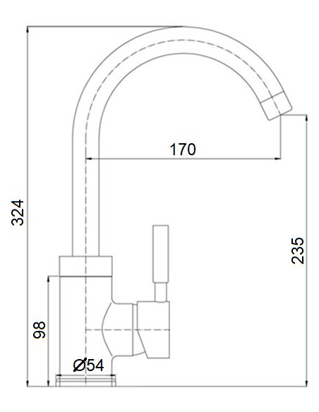 Virtuvės plautuvės maišytuvas MG-2055, ABAVA - 4