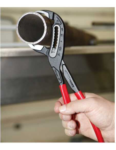 Pipe pliers with extra wide jaw opening 35mm, L-180mm VIRAX 18212 - 3