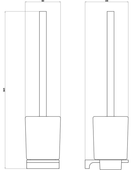 copy of Toilet brush and holder Bathroom accessory NIL - Barva chrom - 1 copy of Toilet brush and holder Bathroom accessory NIL - Barva chrom - 1