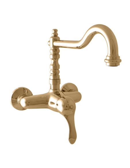 Basin lever mixer LABE GOLD - Barva ZLATÁ - lesklá,Rozměr 150 mm