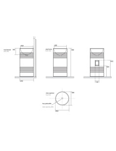 grīdas dizaina izlietne Muca, rūsa - 1 2