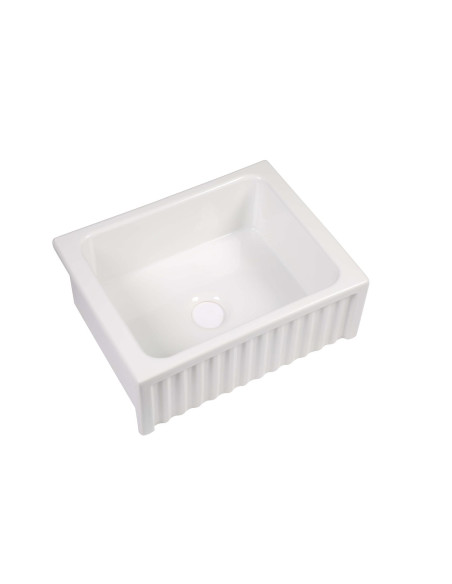 Kerasan ceramic kitchen sink Hampshire, 60x47 cm, white - 1 Kerasan ceramic kitchen sink Hampshire, 60x47 cm, white - 1