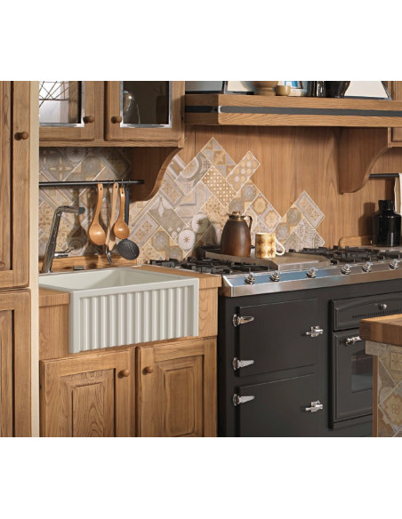 Kerasan ceramic kitchen sink Hampshire, 60x47 cm, white - 2 Kerasan ceramic kitchen sink Hampshire, 60x47 cm, white - 2