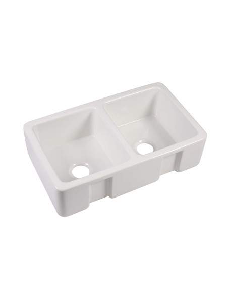 Kerasan ceramic kitchen sink Surrey, 103x47 cm, white - 2 Kerasan ceramic kitchen sink Surrey, 103x47 cm, white - 2