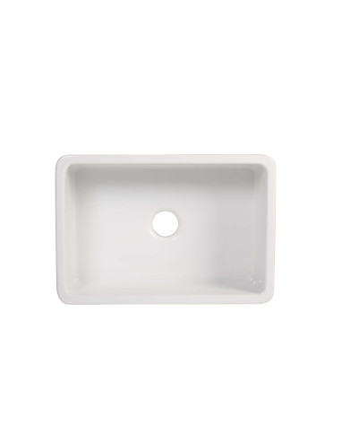 keramikas virtuves izlietne Yorkshire, 75x47 cm, balta, grozāma - 3