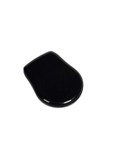 Kerasan Retro melns poda vāks, hromētas eņģes (nav soft-close) - 1