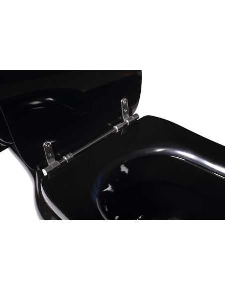 Kerasan Retro melns poda vāks, hromētas eņģes (nav soft-close) - 3 Kerasan Retro melns poda vāks, hromētas eņģes (nav soft-close) - 3