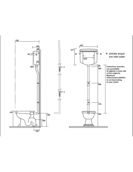 RETRO komplekts 1 mat melns , S-trap, bronzēta furnitūra - 4