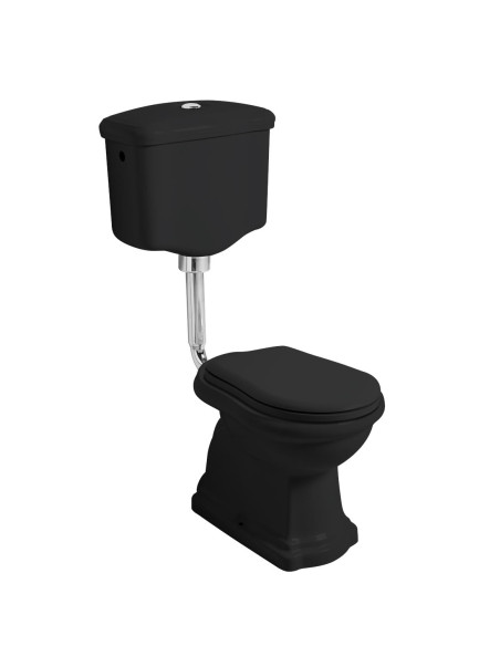 RETRO komplekts 2 mat melns, S-trap, bronzēta furnitūra - 1