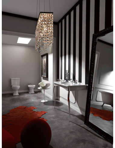 RETRO monobloks, S-trap, bronzēta skalošanas poga - 3