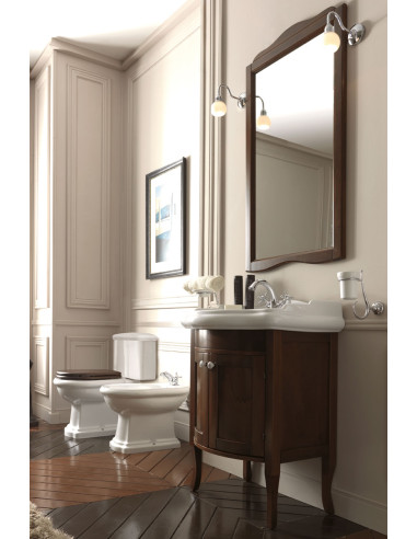 RETRO monobloks, P-izvads, bronzēta skalošanas poga - 2