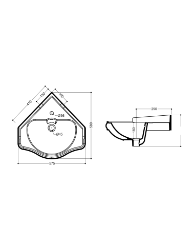 RETRO stūra izlietne - 3