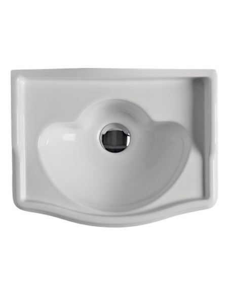 RETRO Viena cauruma izlietne 41x32 cm, bez jaucējkrāna atveres - 1