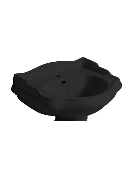 RETRO Viena cauruma izlietne 69, matēta melna - 1